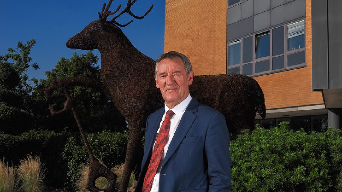 A photo of Lord Jim O'Neill on Stag Hill Campus