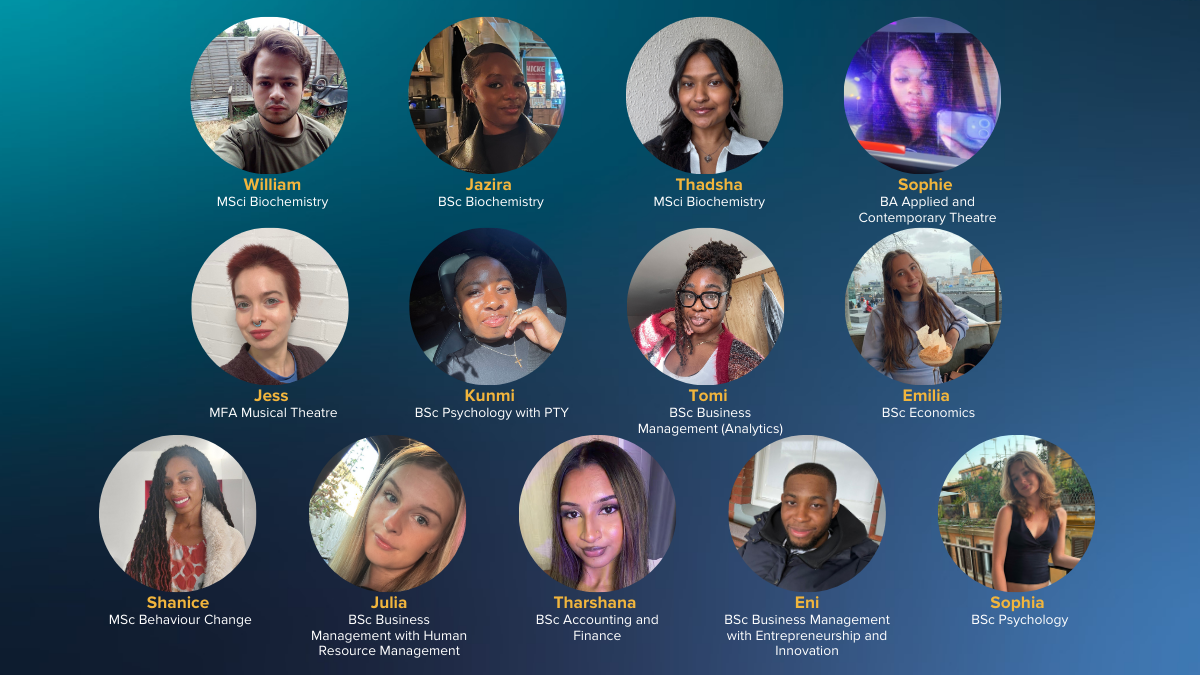 Photos of some of our student callers for this year's campaign