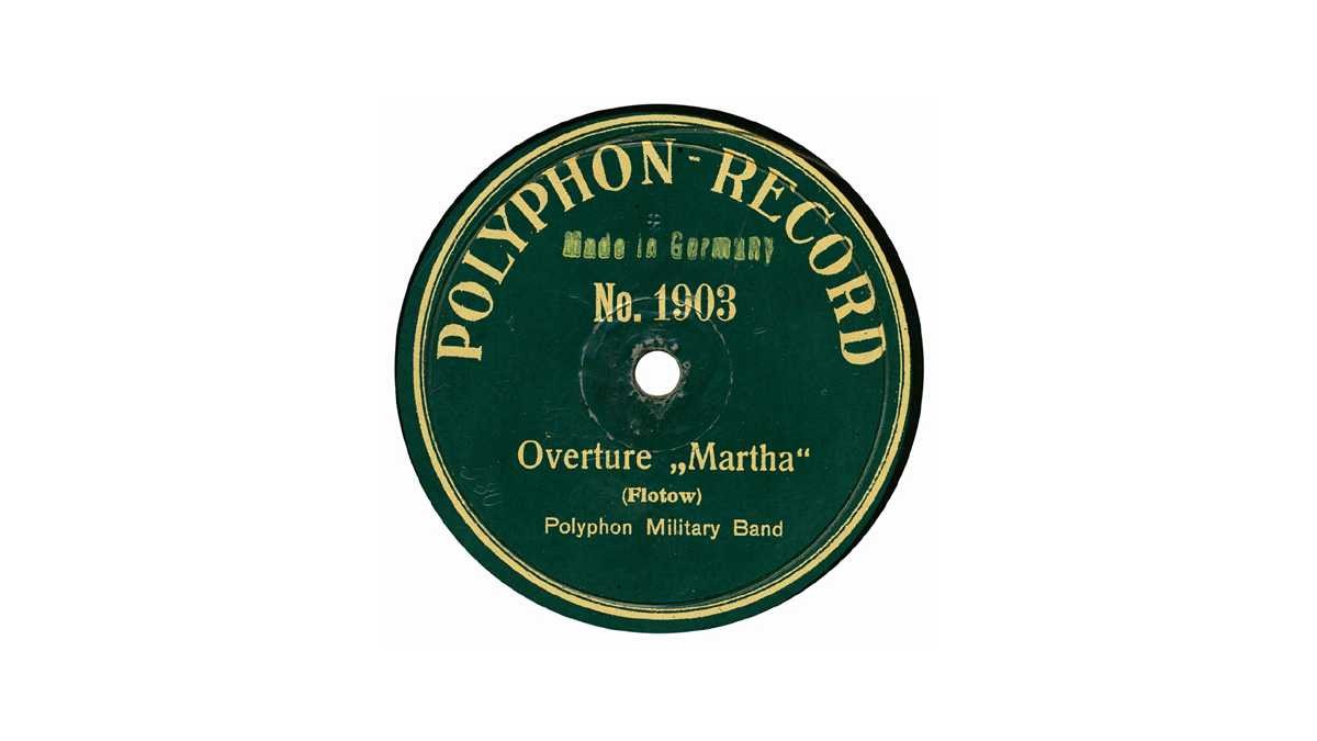 Polyphon No 1903 - Overture Martha - Polyphon Military Band