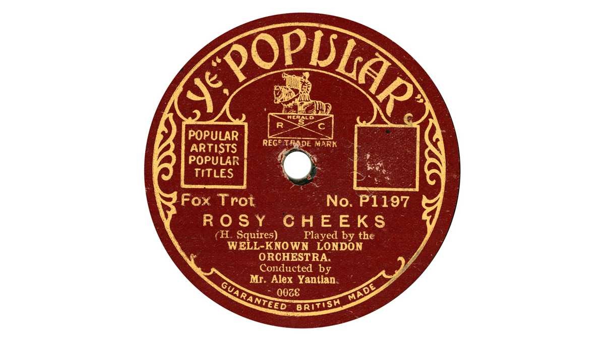 Popular Record - Rosy Cheeks - Well known London Orchestra 
