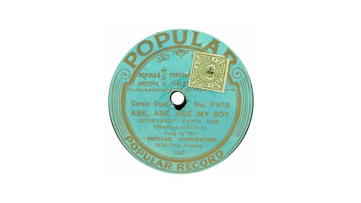Popular Record - Abe, Abe, Abe my Boy