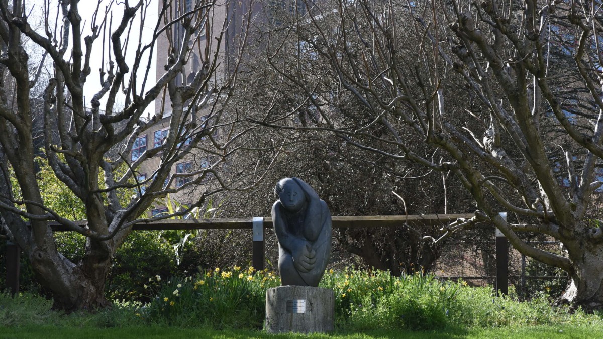 Statue on campus