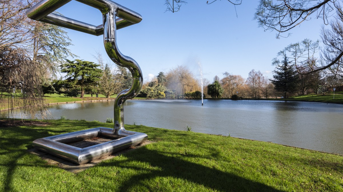 Sculpture at the lake