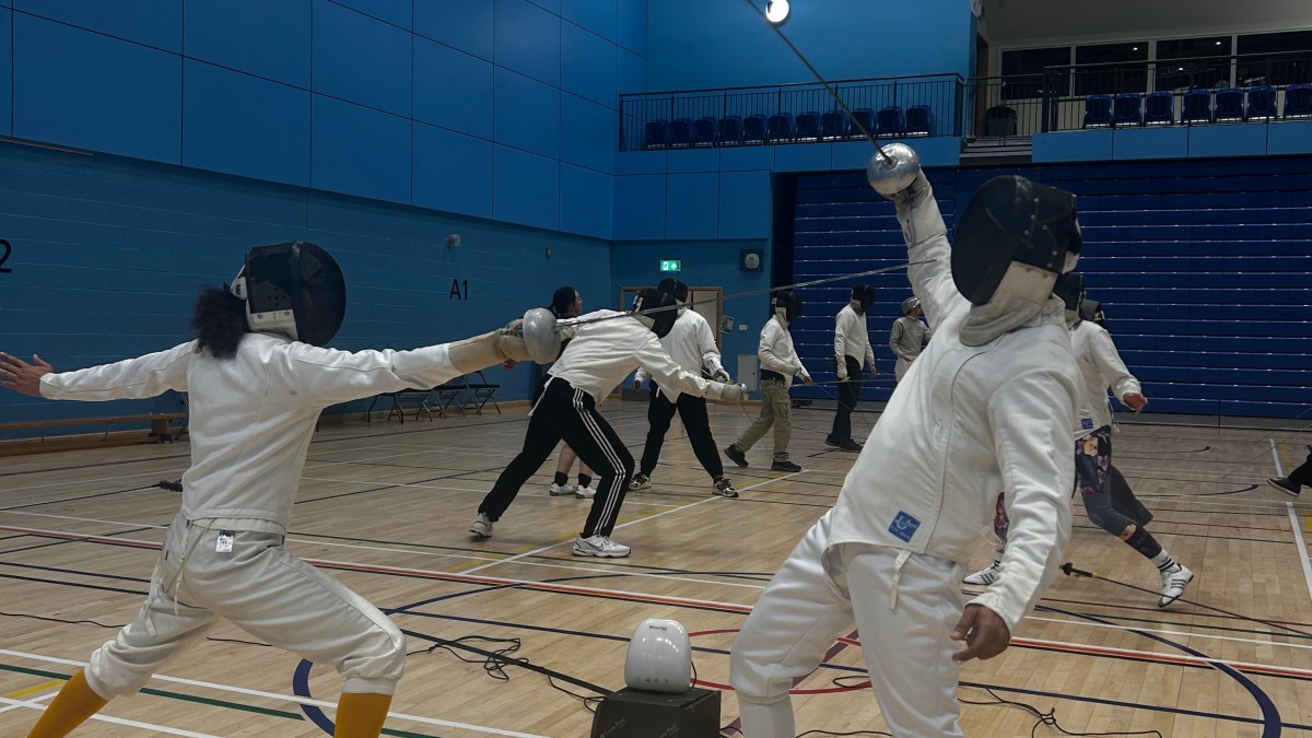 Fencing taking part in GradSport