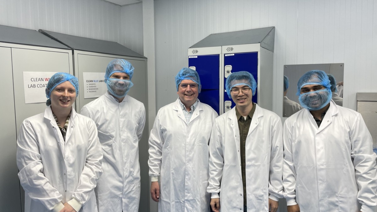 Project team during company visit