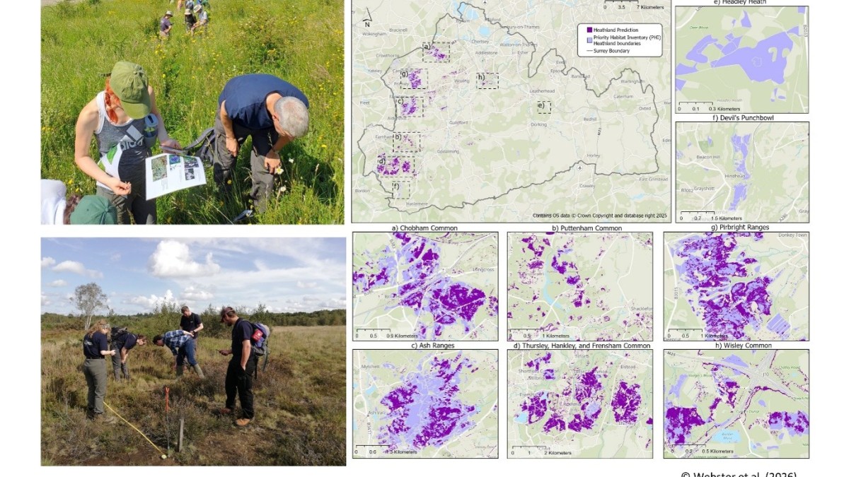 Compilation of citizen scientists in the fields and maps of Surrey