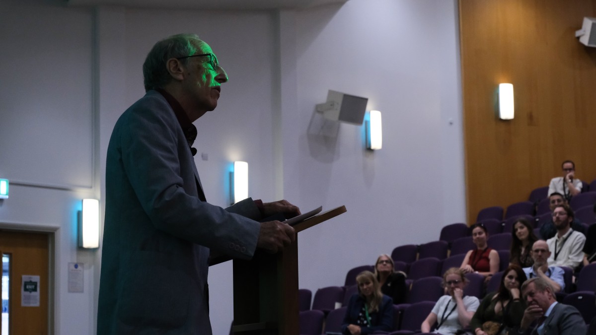 Professor David Canter delivers a talk at the IAPS 2026 conference.