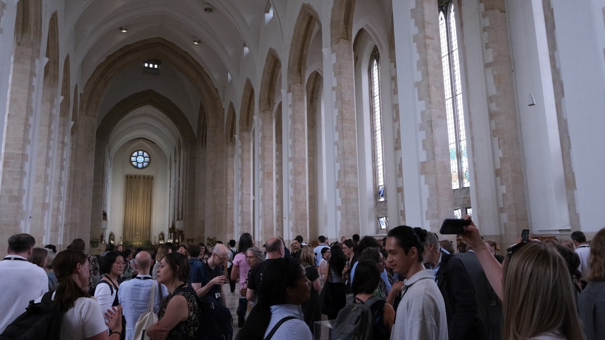 IAPS conference attendees in Guildford Cathedral.