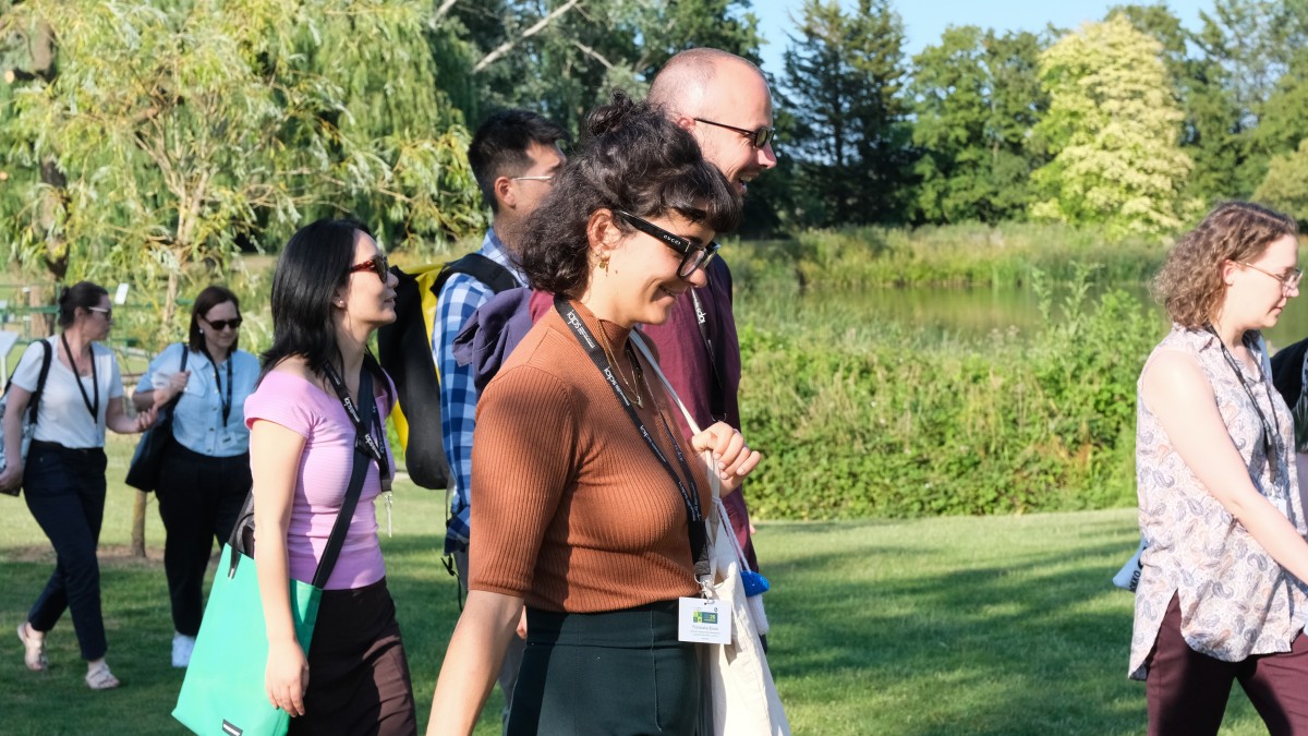 IAPS 2026 attendees on a tour of Surrey's Stag Hill campus.