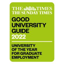 The Times/Sunday Times Good University Guide 2022 University of the Year for Graduate employment logo