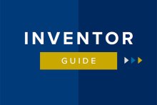 Illustration saying inventor guide