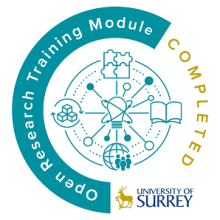 University of Surrey Open Research Training Module Badge