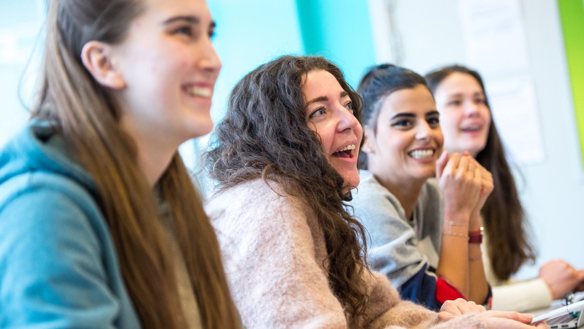 Psychology students sat in a lecture